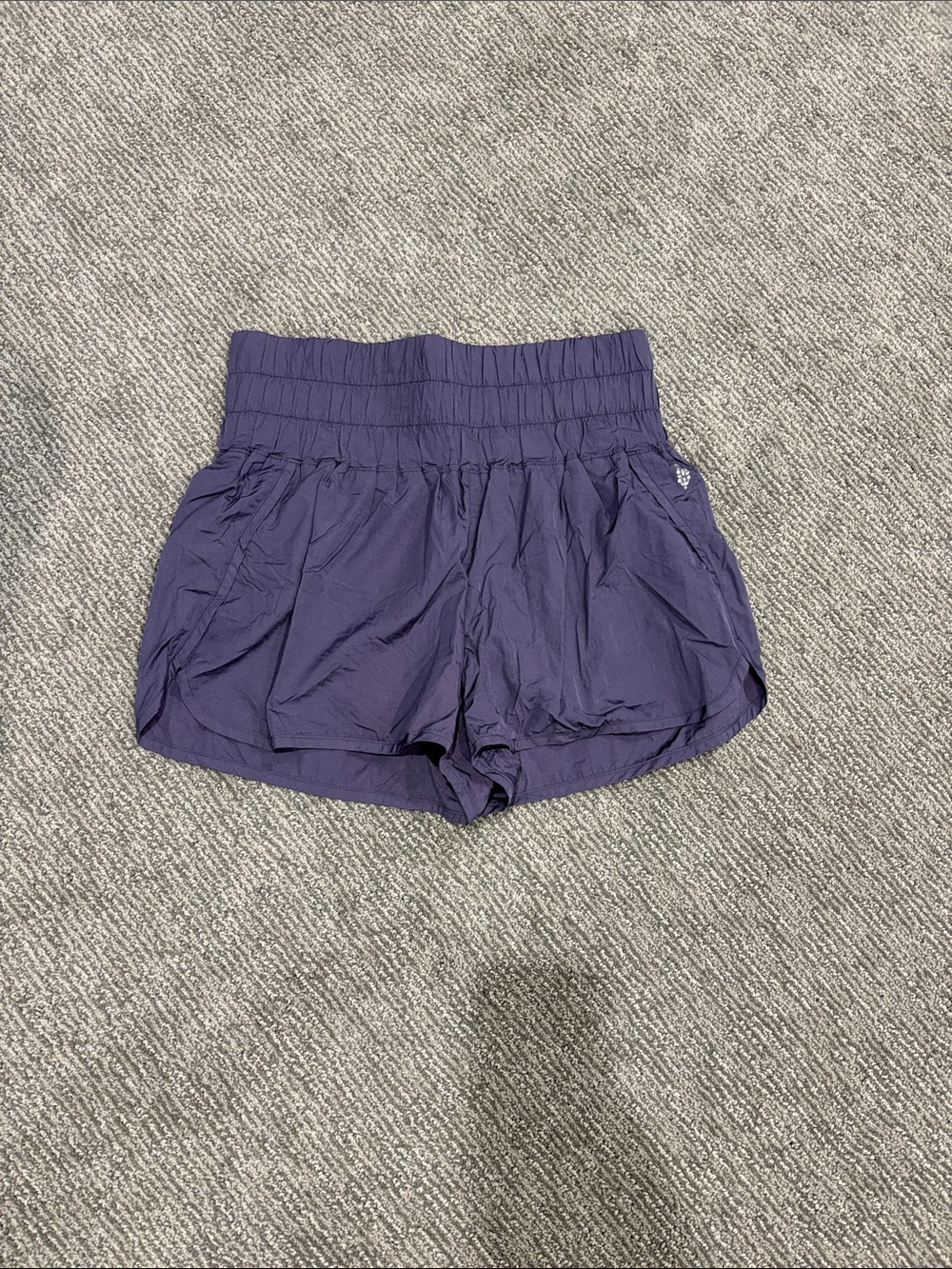 FP Movement by Free People Deep Purple High-Waist Athletic Shorts